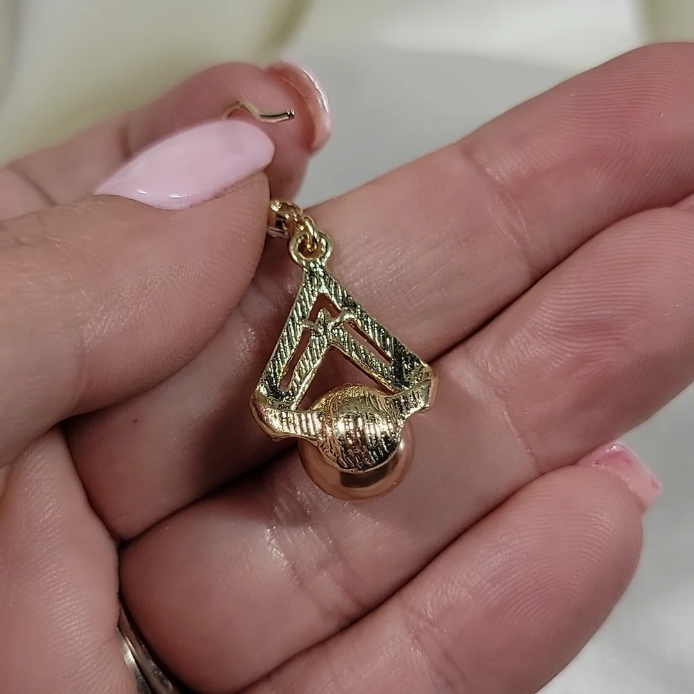 Chocolate Pearl CZ Drop Earrings, S925 wires - Picture 9 of 9